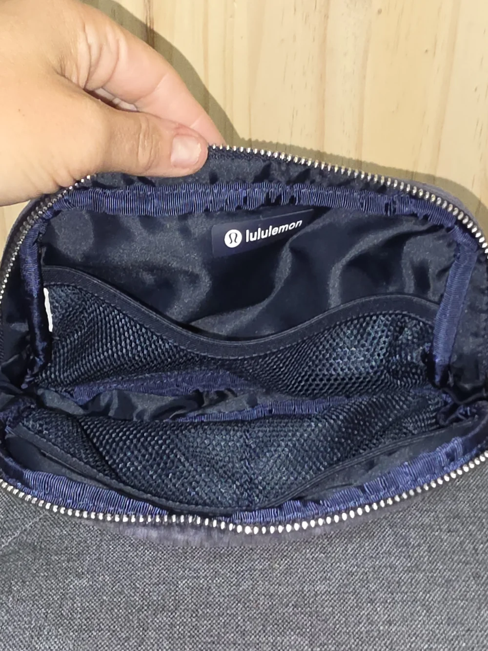 lululemon athletica Men's Navy Corduroy Belt Bag